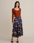 Women's Woven Polyester Skirt - RIHOAS - 01