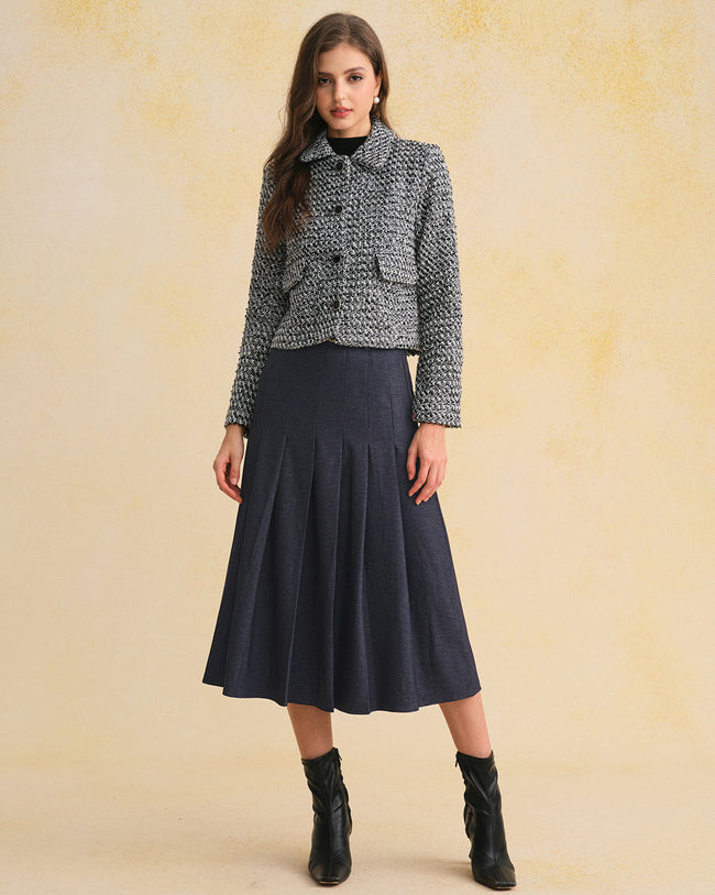 Women's Woven Polyester Skirt Bottoms - RIHOAS