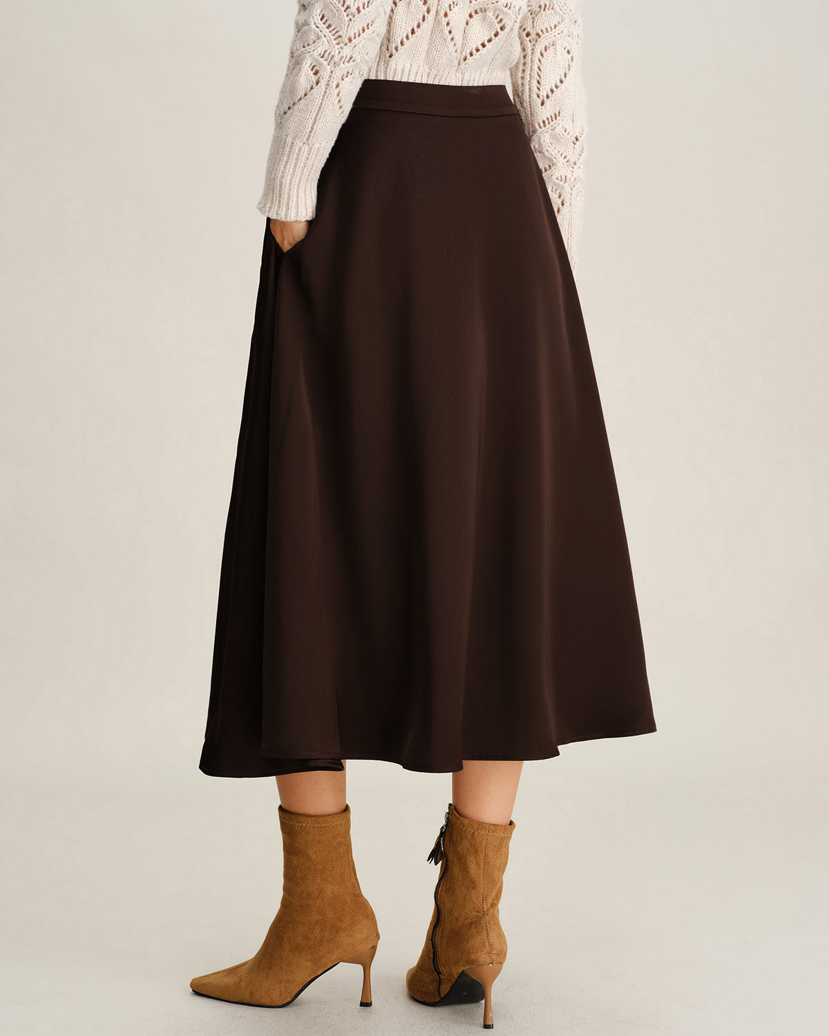 Women's Woven Polyester Skirt Bottoms - RIHOAS