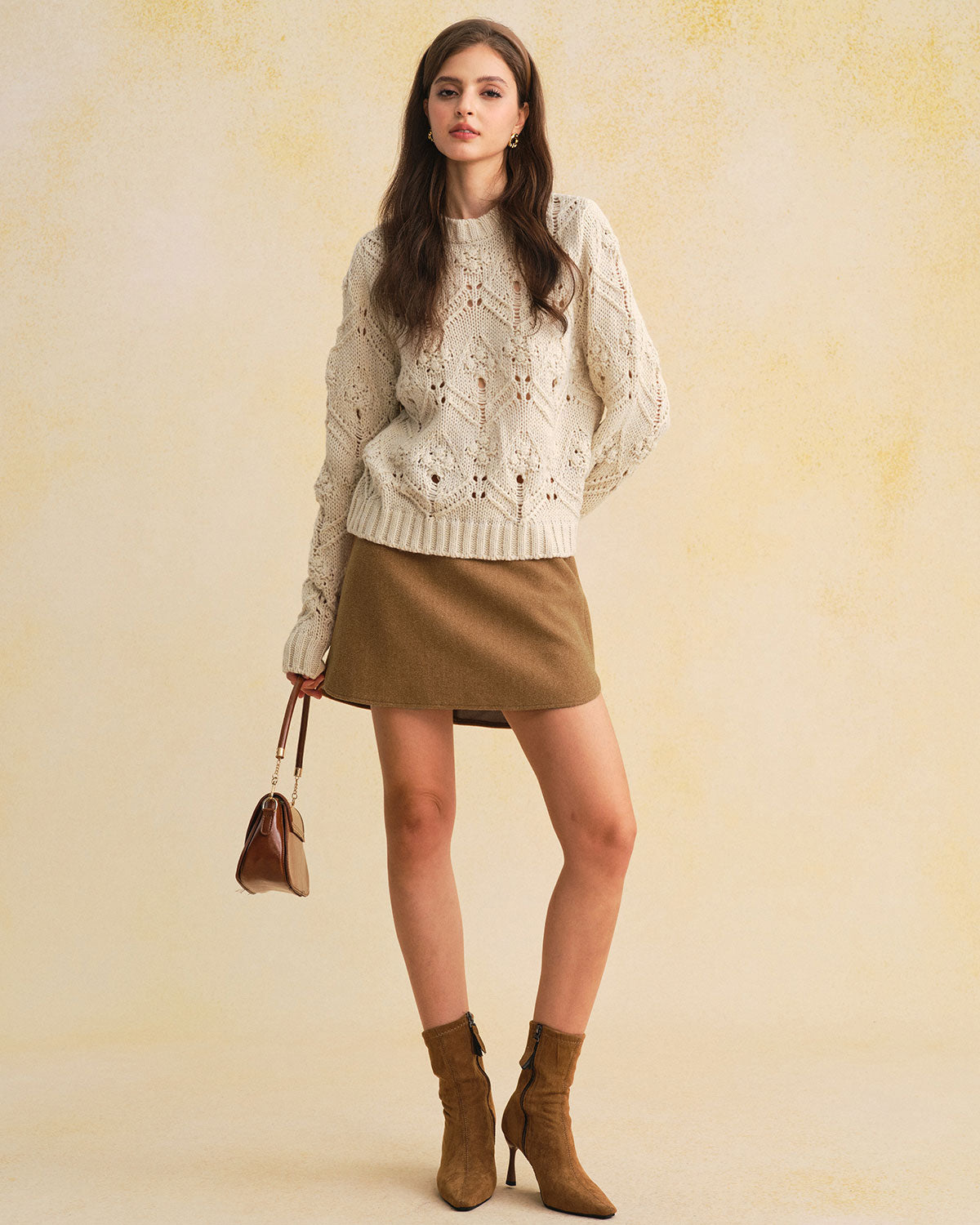 Women's Woven Polyester Skirt Bottoms - RIHOAS