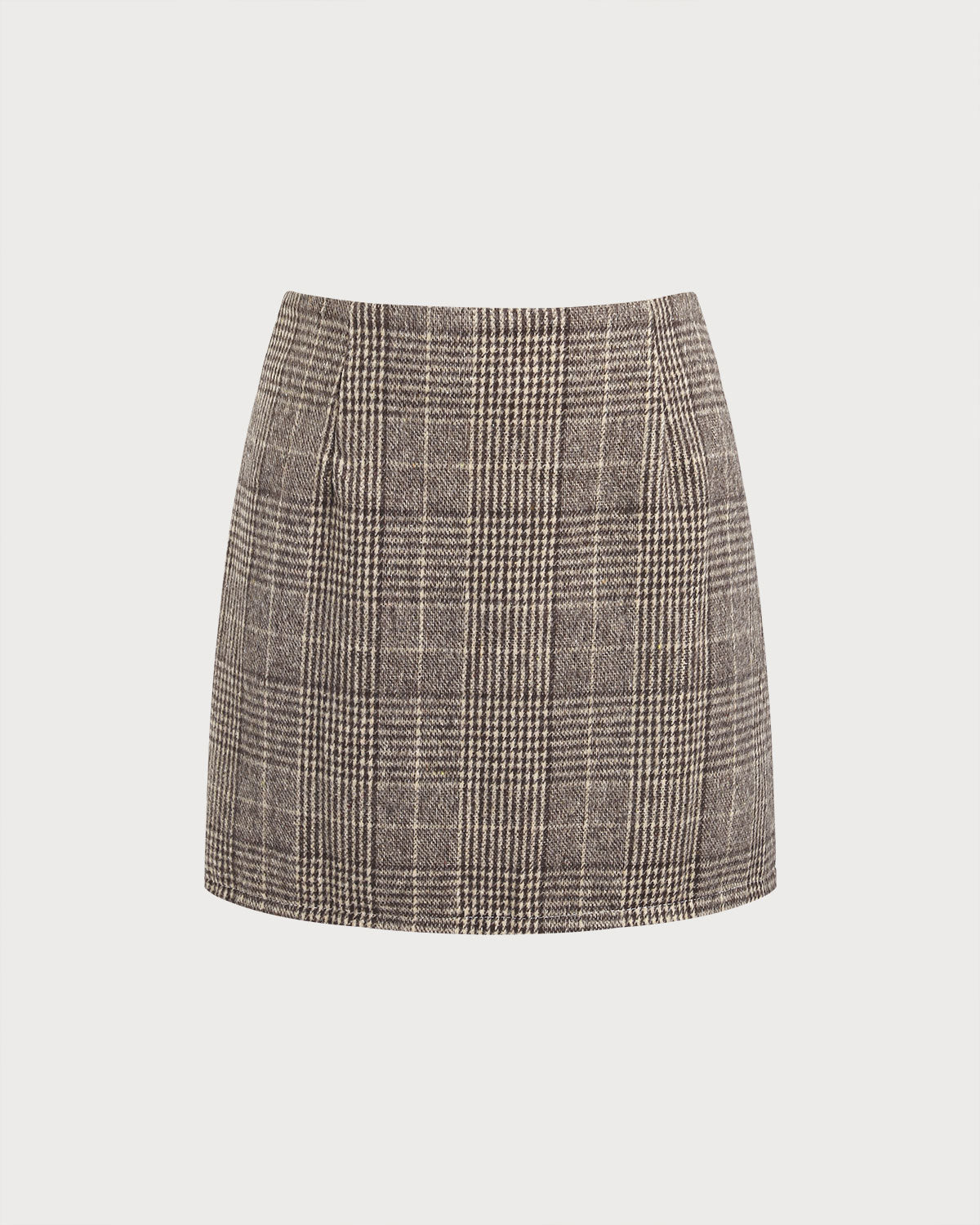 Women's Woven Polyester Skirt Brown Bottoms - RIHOAS