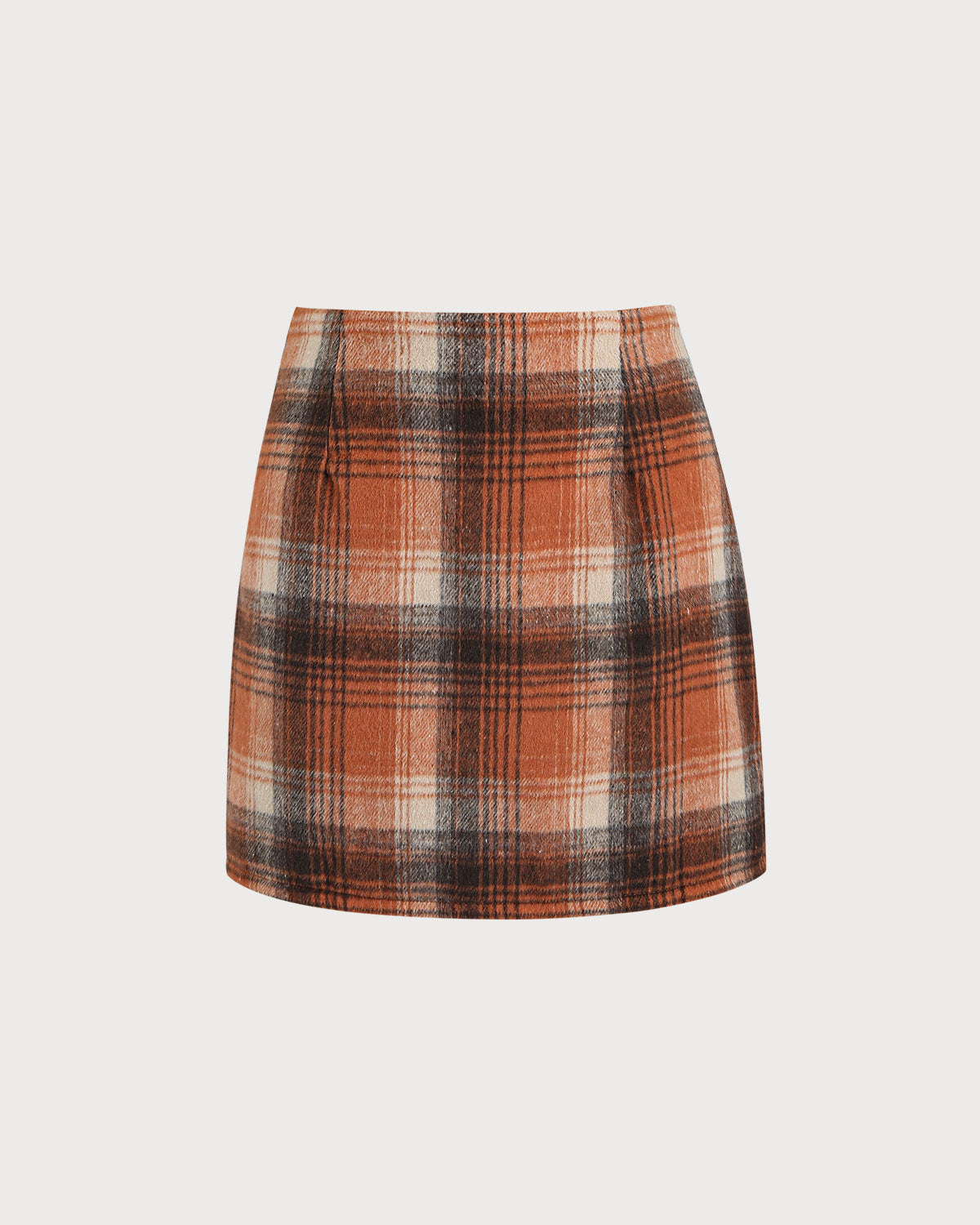 Women's Woven Polyester Skirt Orange Bottoms - RIHOAS
