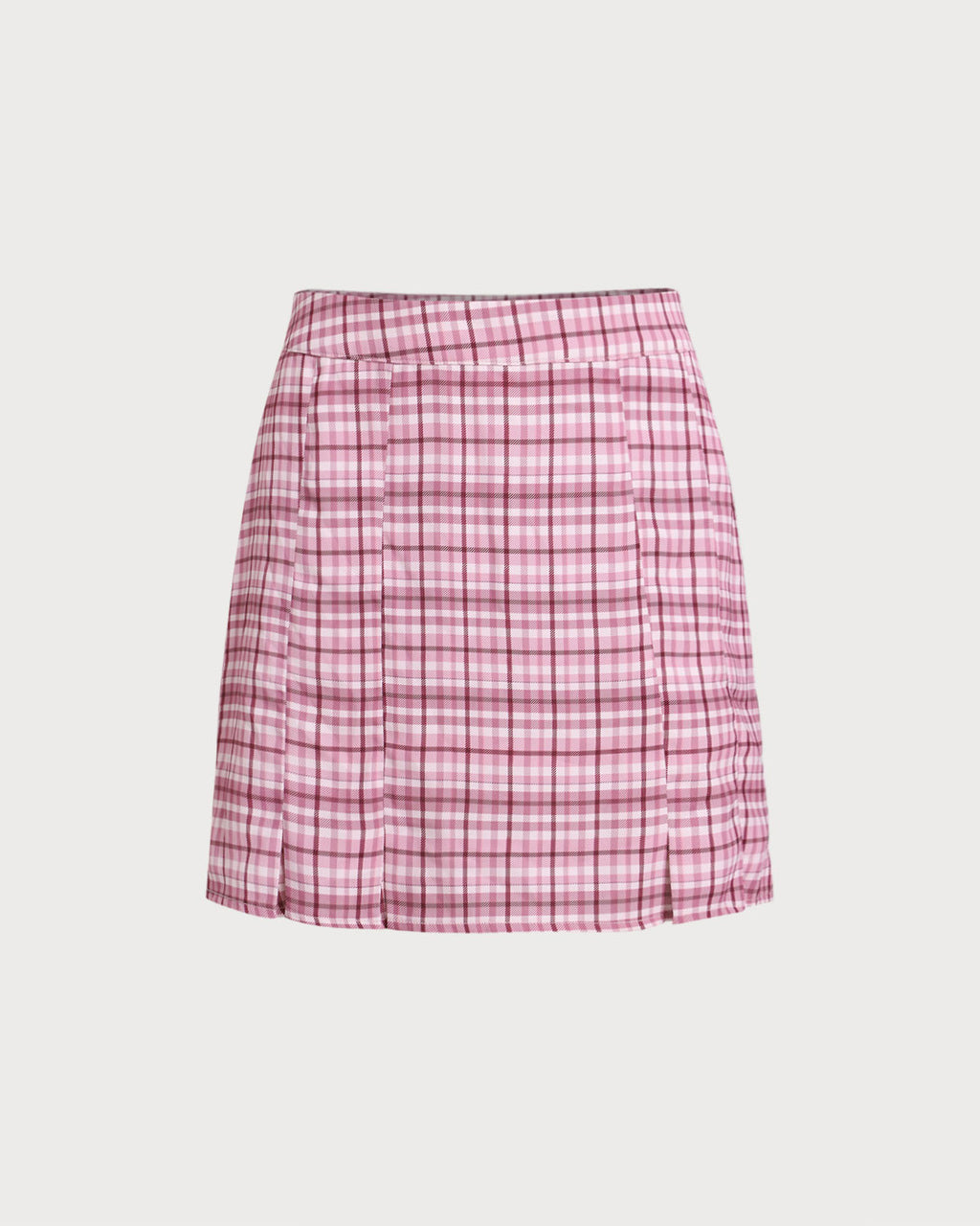 Women's Woven Polyester Skirt Pink Bottoms - RIHOAS