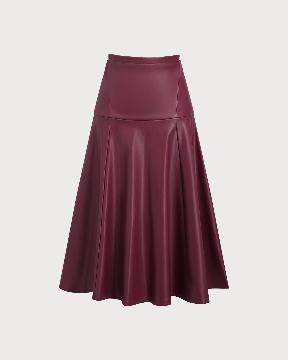 Women's Woven Polyester Skirt Red Bottoms - RIHOAS