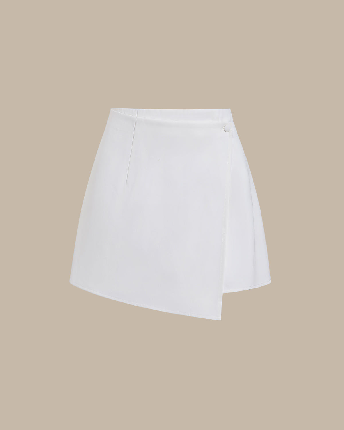 Women's Woven Polyester Skirt White Bottoms - RIHOAS