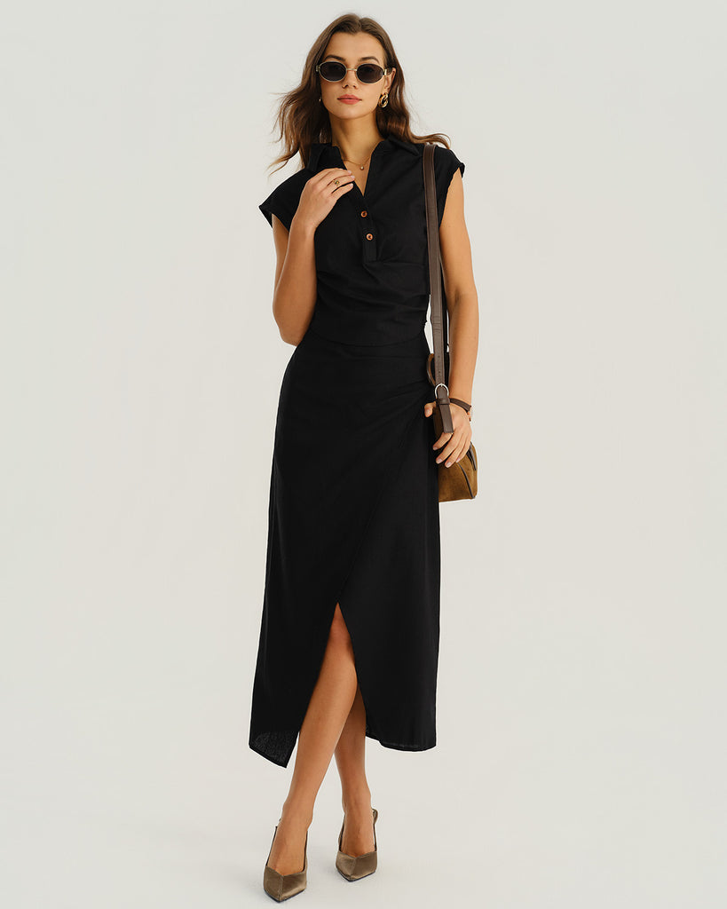 Women's Woven Polyester Skirts Bottoms - RIHOAS