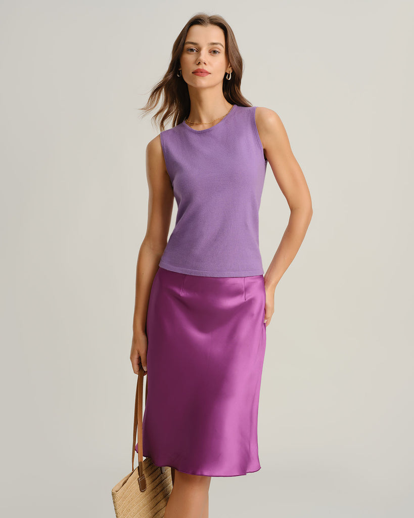 Women's Woven Polyester Skirts Bottoms - RIHOAS