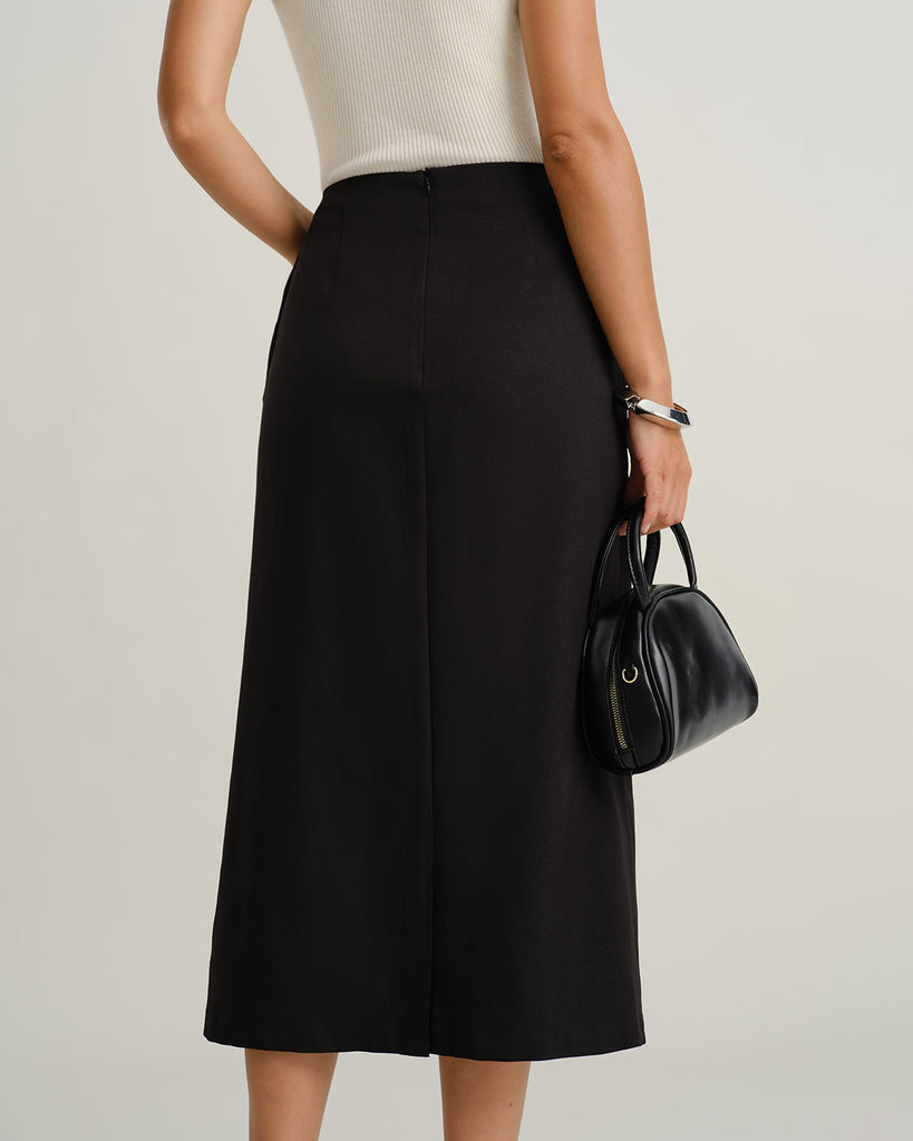 Women's Woven Polyester Skirts Bottoms - RIHOAS