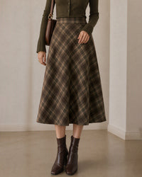 Women's Woven Polyester Skirts - RIHOAS