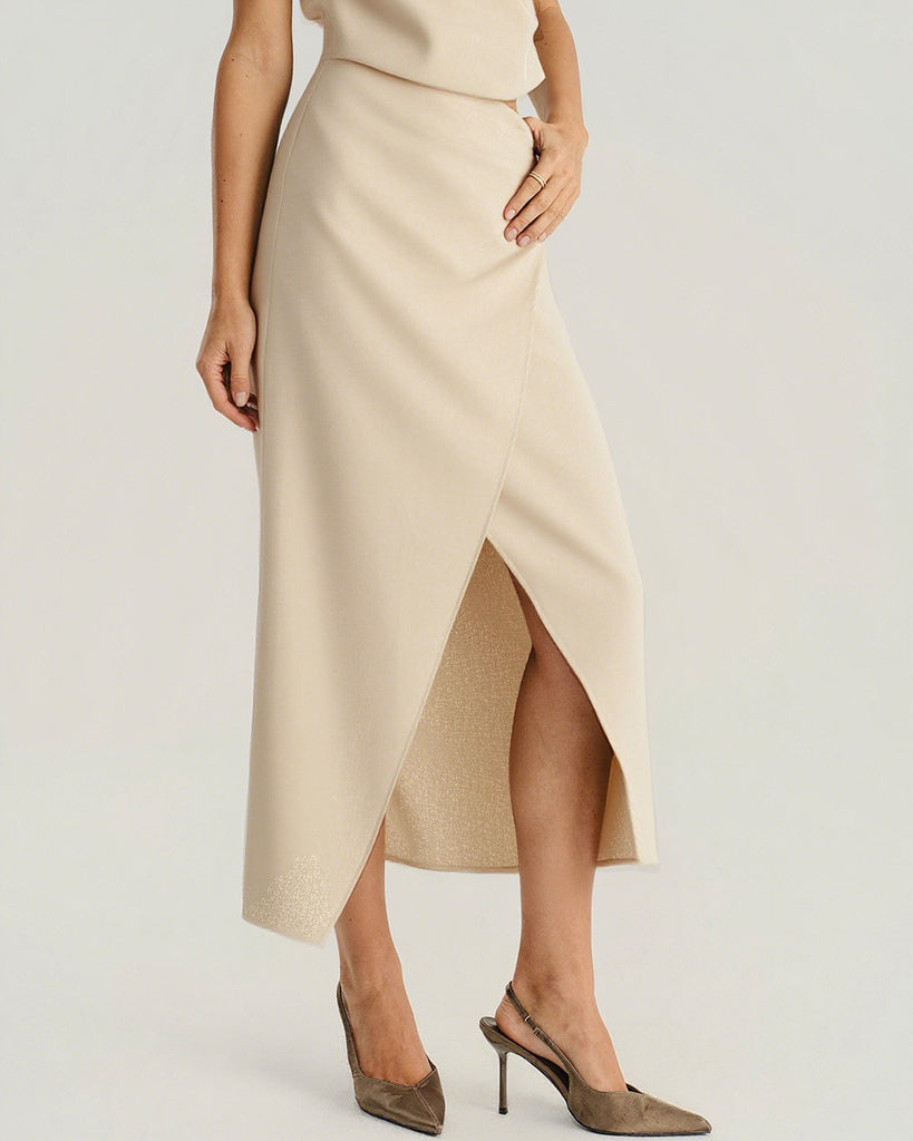 Women's Woven Polyester Skirts Bottoms - RIHOAS
