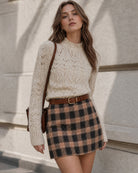 Women's Woven Polyester Skirts - RIHOAS - 03