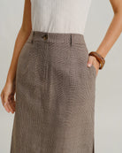 Women's Woven Polyester Skirts Bottoms - RIHOAS