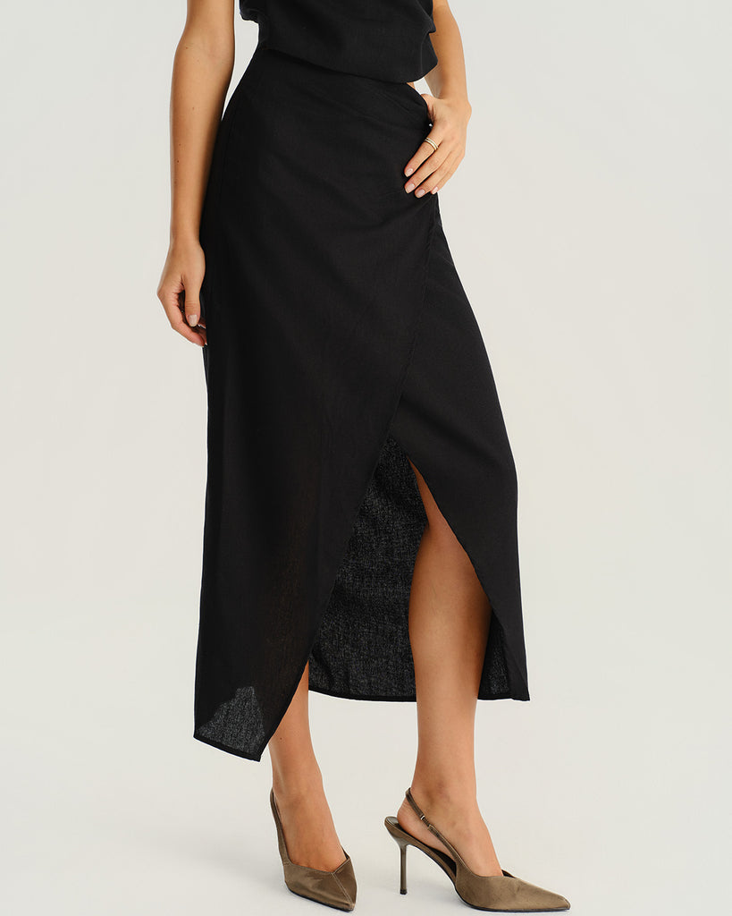 Women's Woven Polyester Skirts Bottoms - RIHOAS