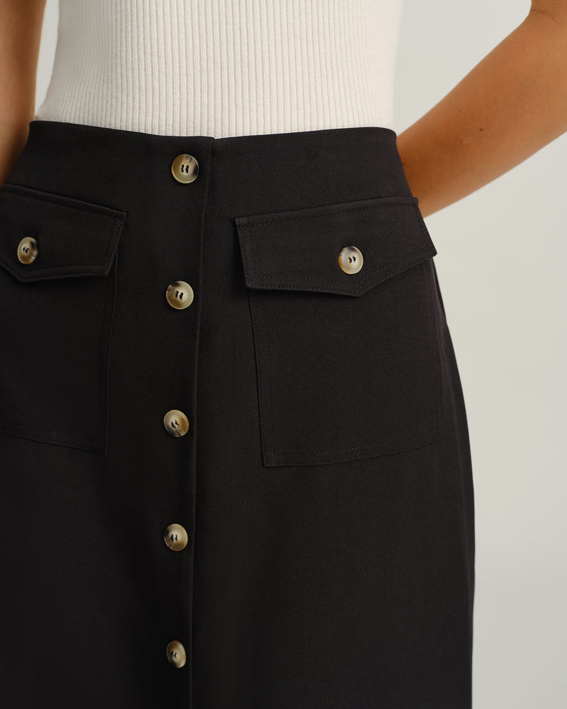 Women's Woven Polyester Skirts Bottoms - RIHOAS