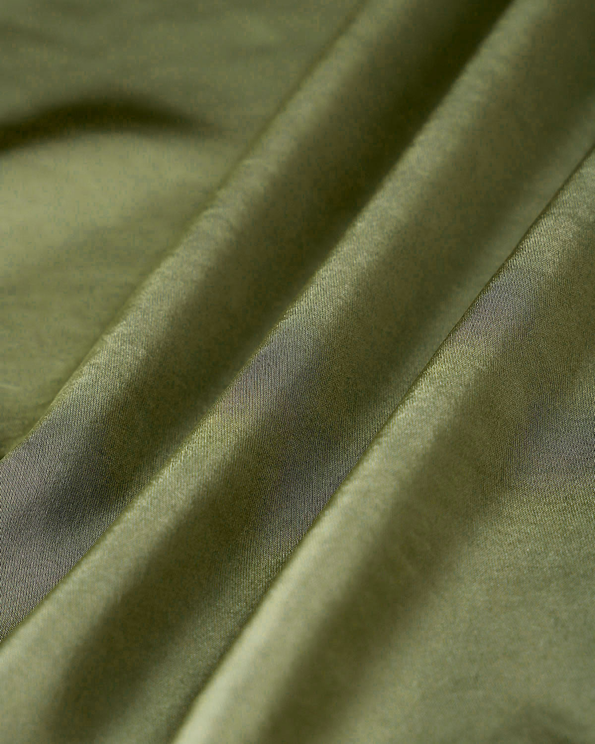 Green Satin Elastic Waist A-Line Mini Skirt - RIHOAS