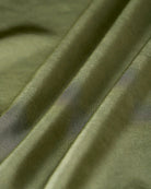 Green Satin Elastic Waist A-Line Mini Skirt - RIHOAS