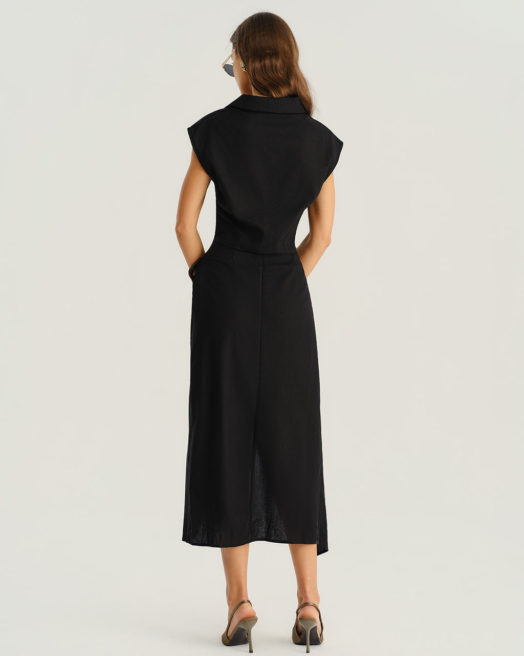 Women's Woven Polyester Skirts Bottoms - RIHOAS