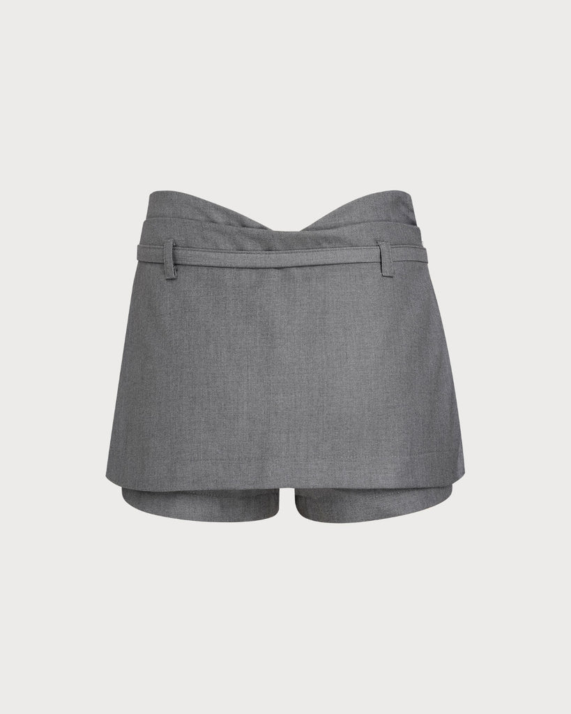 Women's woven polyester Skort Bottoms - RIHOAS