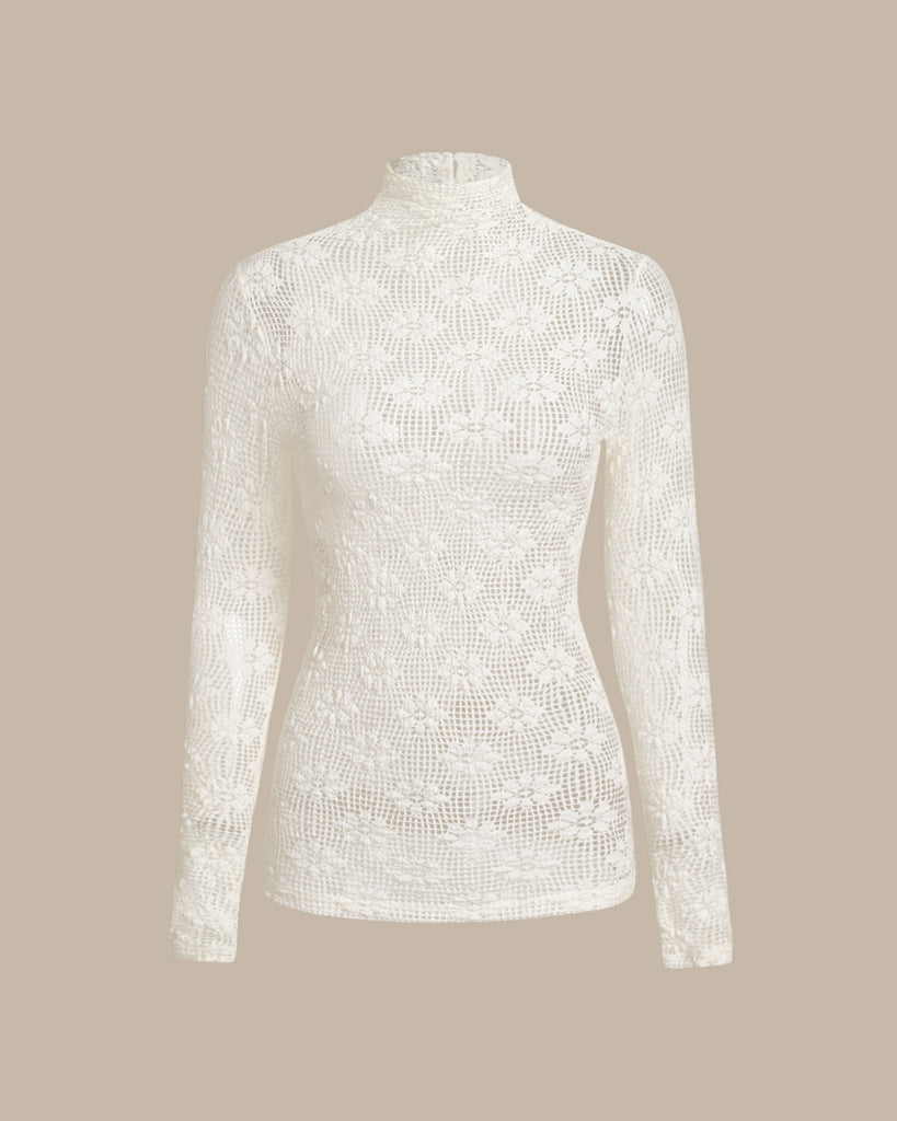 Women's Woven Polyester Sweater Beige Tops - RIHOAS