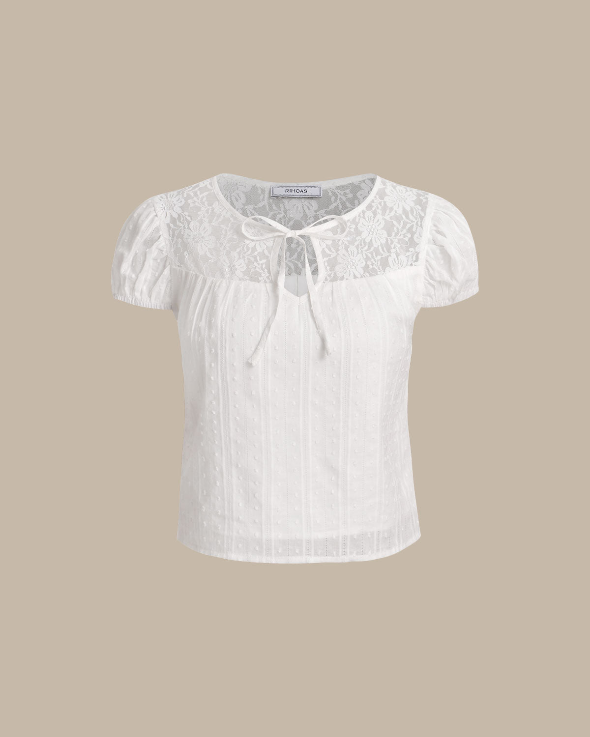 Women's woven polyester T shirt Tops - RIHOAS