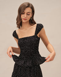 Women's Woven Polyester Tank Tops Black Tops - RIHOAS