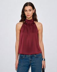 Women's Woven Polyester Tank Tops Tops - RIHOAS