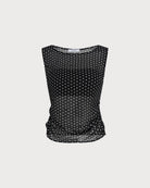 Women's Woven Polyester Tank Tops Tops - RIHOAS
