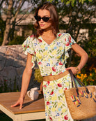Women's Woven Polyester Tees Multi Tops - RIHOAS