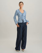 Women's Woven Polyester Tees Tops - RIHOAS