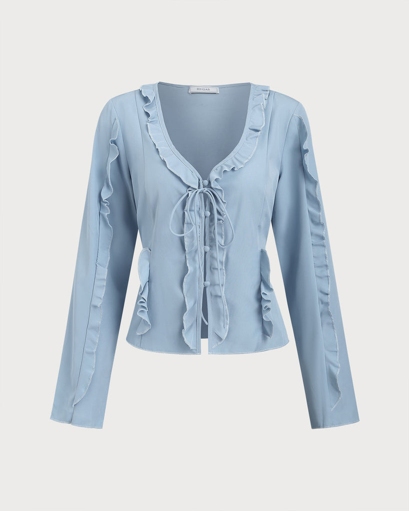Women's Woven Polyester Tees Tops - RIHOAS