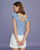 Women's Woven Polyester Tees Tops - RIHOAS