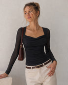 Women's Woven Polyester Tees - RIHOAS - 04