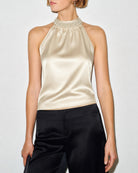 Women's Woven Polyester Top Apricot Tops - RIHOAS