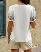 Women's Woven Polyester Top Tops - RIHOAS