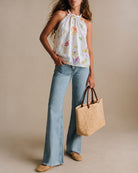 Women's Woven Polyester Top Tops - RIHOAS
