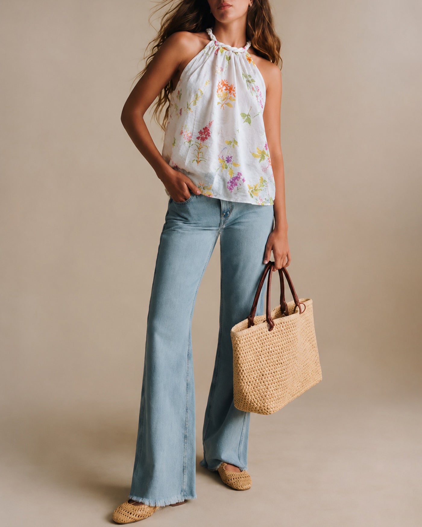 Women's Woven Polyester Top Tops - RIHOAS