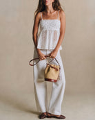 Women's Woven Polyester Top Tops - RIHOAS