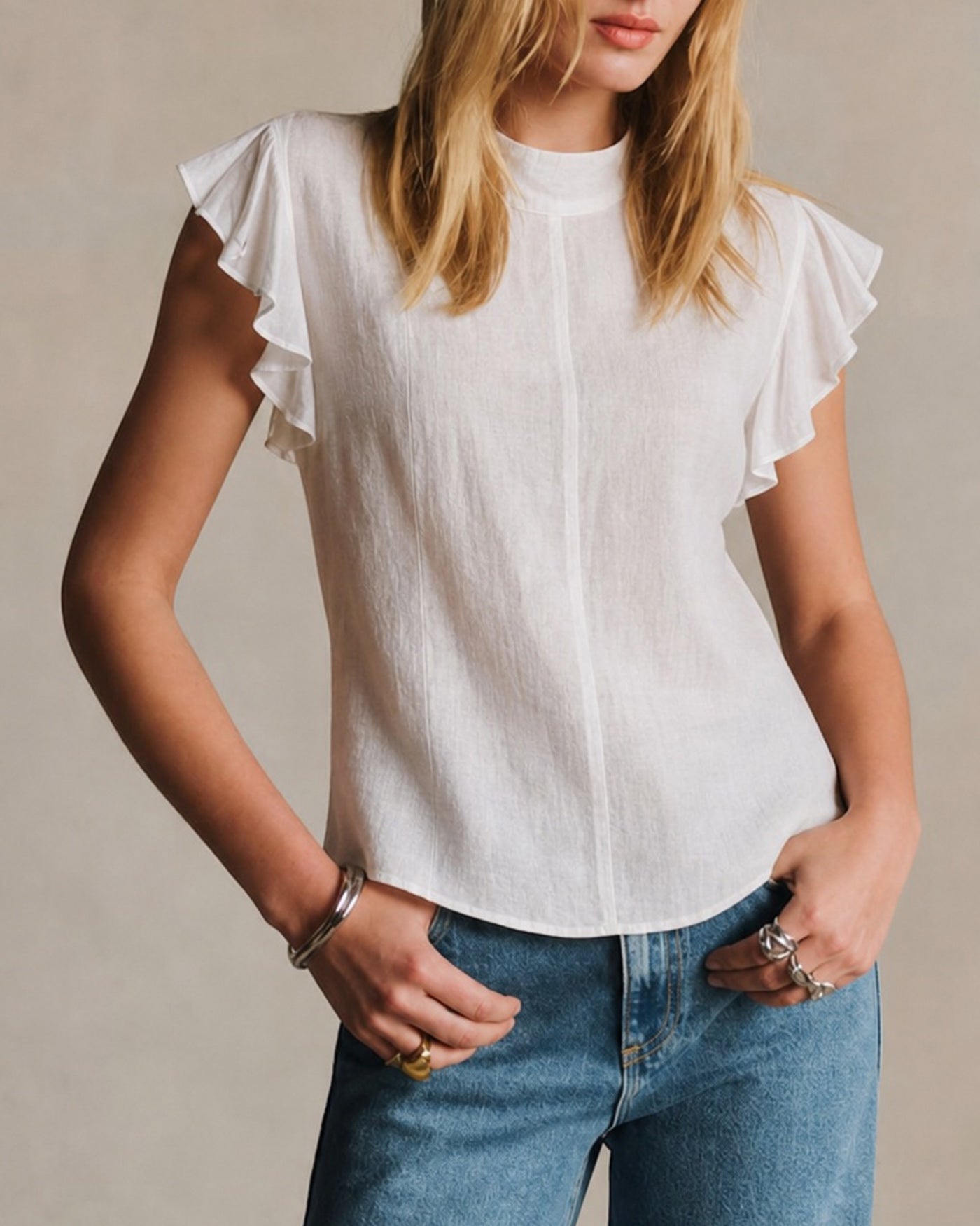 Women's Woven Polyester Top Tops - RIHOAS