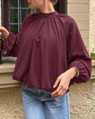 Women's Woven Polyester Top - RIHOAS - 02