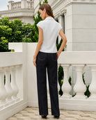 Women's Woven Polyester Top Tops - RIHOAS