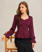 Women's Woven Polyester Top - RIHOAS - 01