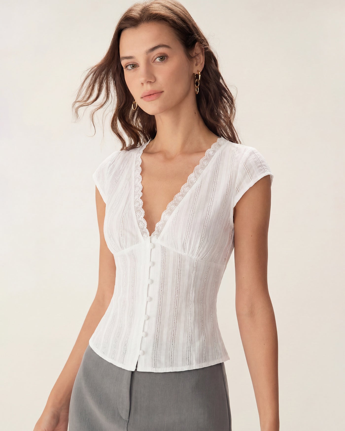 Women's Woven Polyester Top Tops - RIHOAS