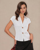 Women's Woven Polyester Tops Tops - RIHOAS