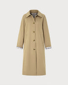 Women's Woven Polyester Trench Coat - RIHOAS