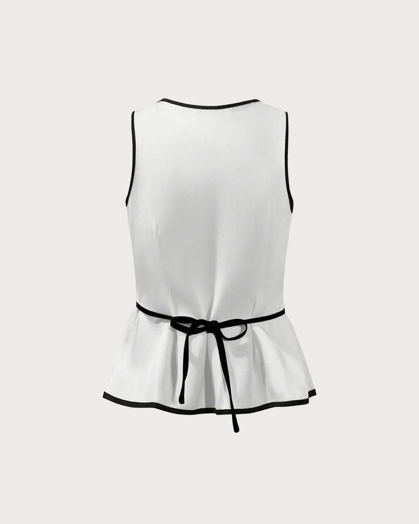 Women's Woven Polyester Vest Top Tops - RIHOAS