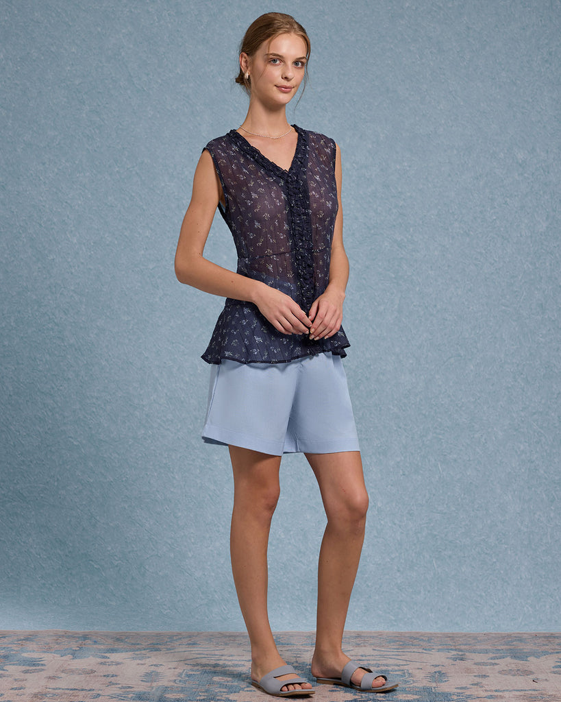 Women's Woven Polyester Vest Tops - RIHOAS
