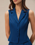 Women's Woven Polyester Vest Tops - RIHOAS