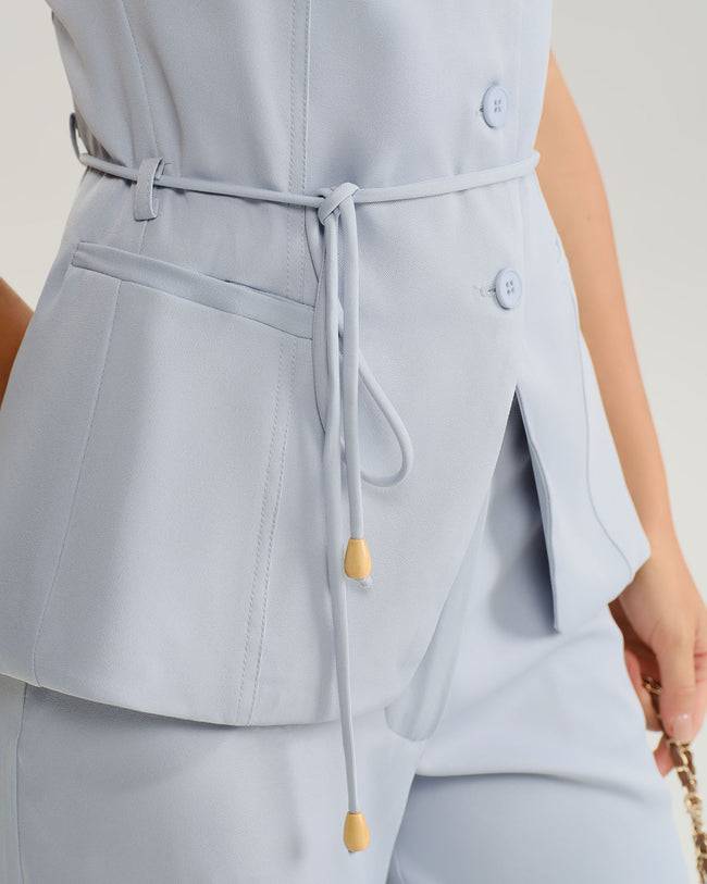 Women's Woven Polyester Vest Tops - RIHOAS