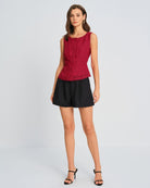 Women's Woven Polyester Vest Tops - RIHOAS