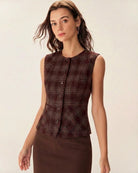 Women's Woven Polyester Vest Tops - RIHOAS